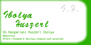 ibolya huszerl business card